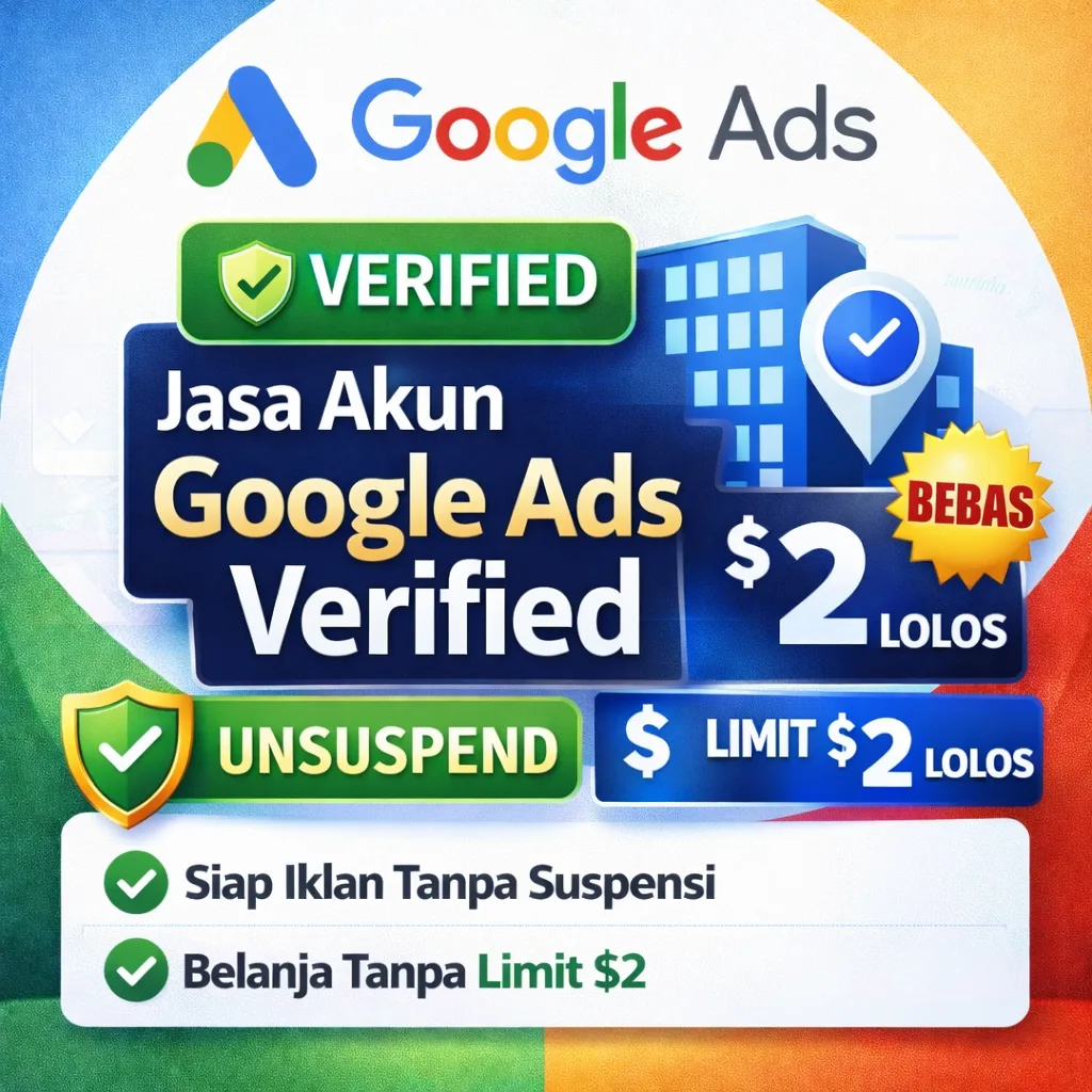 Google ADS Verified Company Lolos Limit 2 Dolar